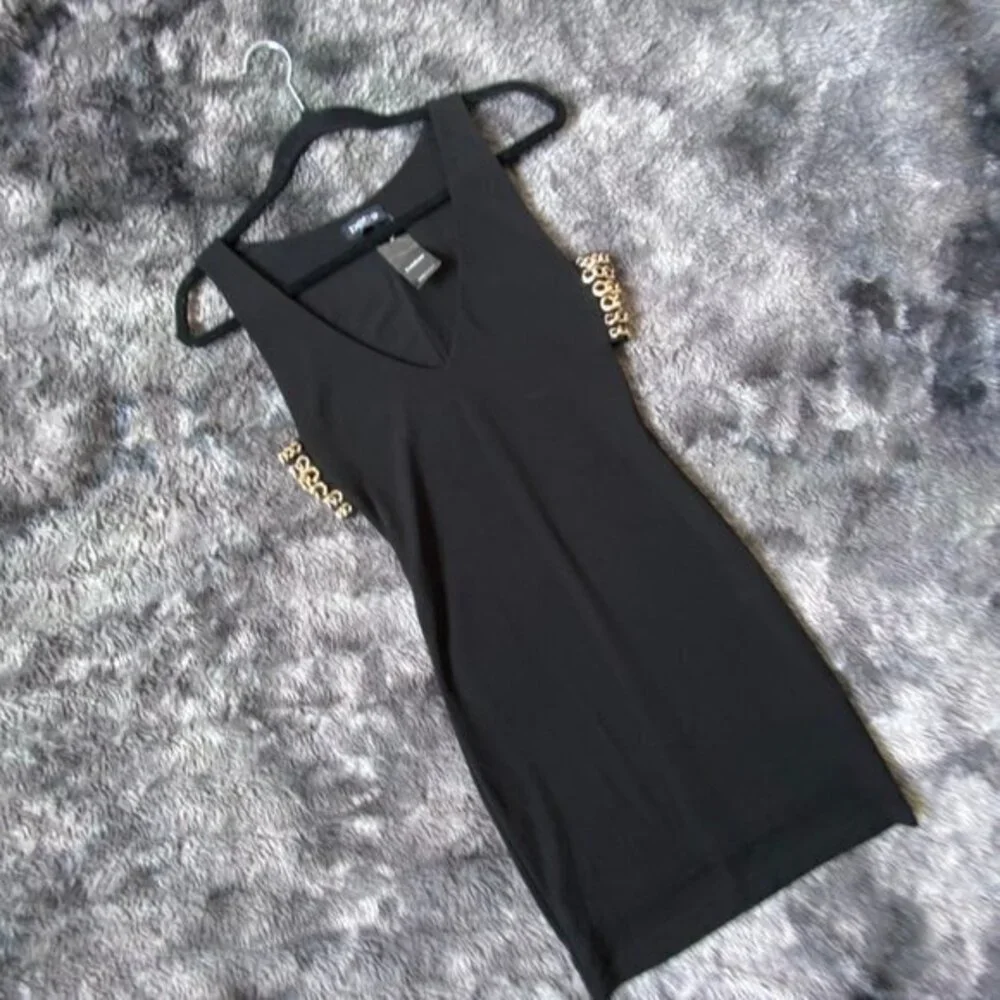 Bebe Chain Cutout Mini Dress